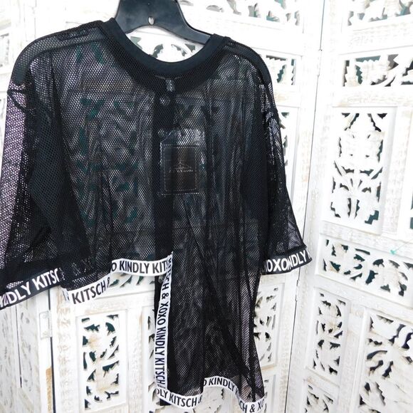 Sheer Black Top Size M - Picture 6 of 8